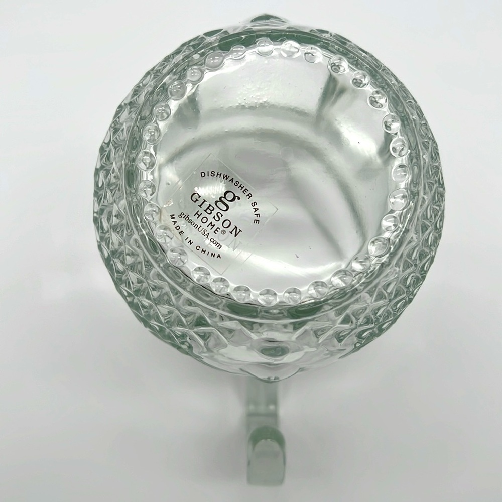 Gibson Home Brunson Glass Pitcher - Diamond Pattern - Picture 8 of 11